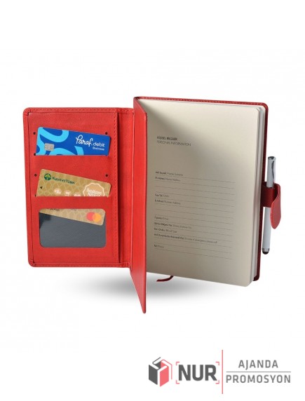 Çift Kapaklı Termo Deri Tarihsiz Defter 